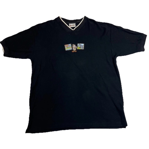 Disney Other - Disney Animal Kingdom Safari Mickey Mouse Tee Large USA Made Embroidered Vintage